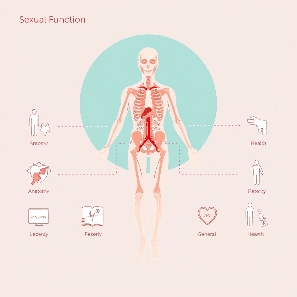 Anatomical illustration and health icons