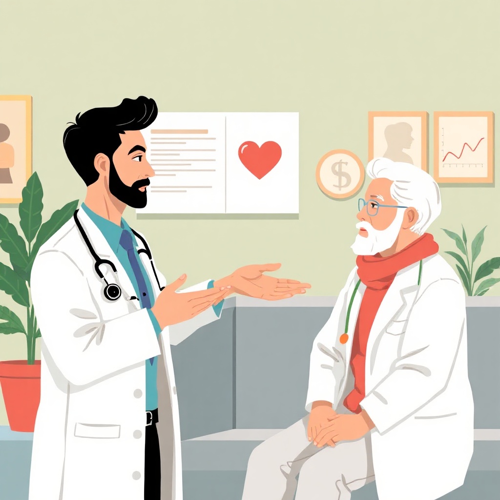 Doctor consulting with patient